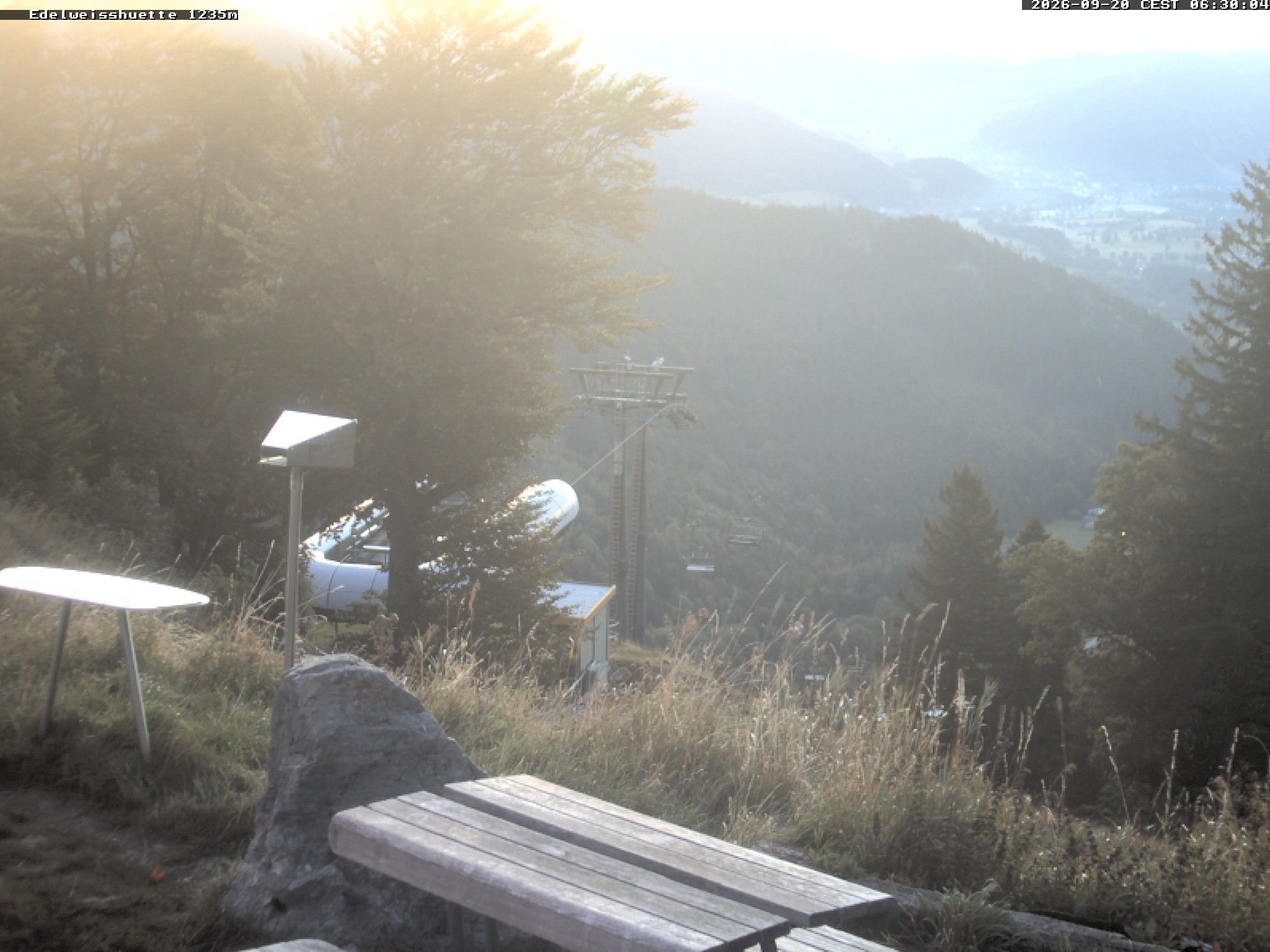 Archiv Foto Webcam Sonnenterrasse Edelweisshütte