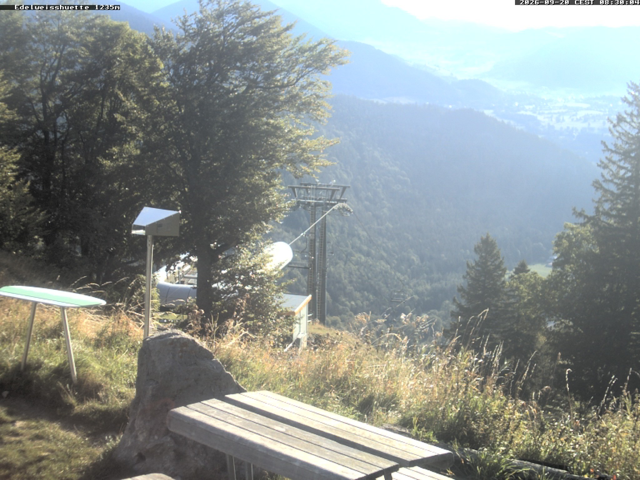 Archiv Foto Webcam Sonnenterrasse Edelweisshütte
