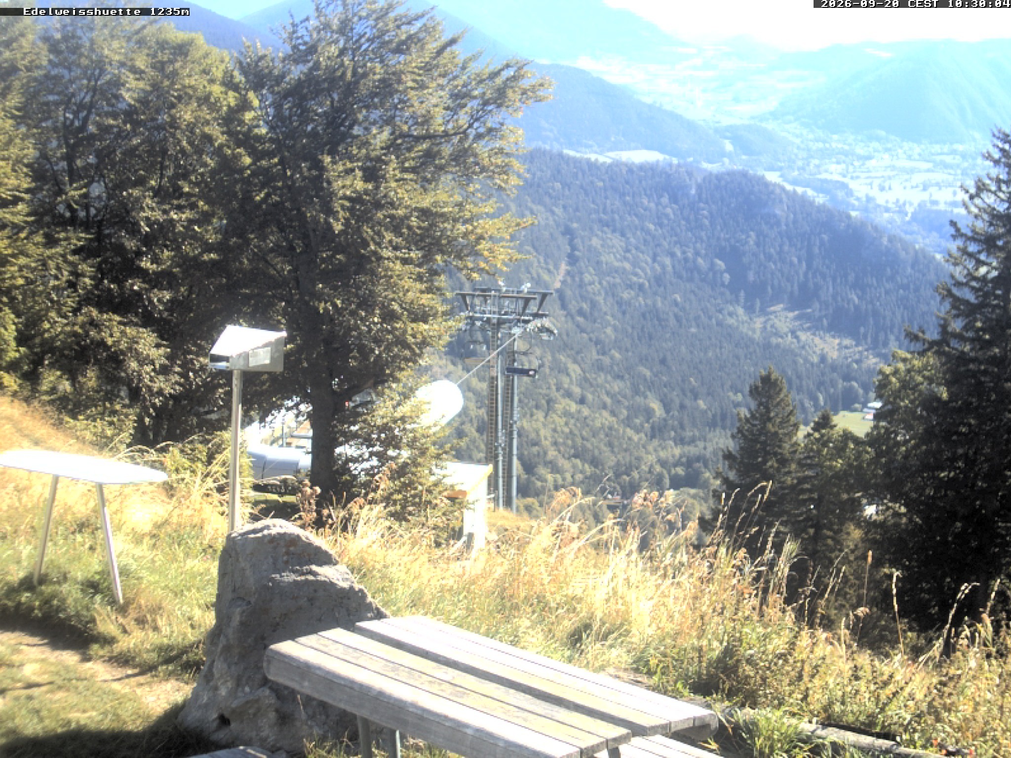 Archiv Foto Webcam Sonnenterrasse Edelweisshütte
