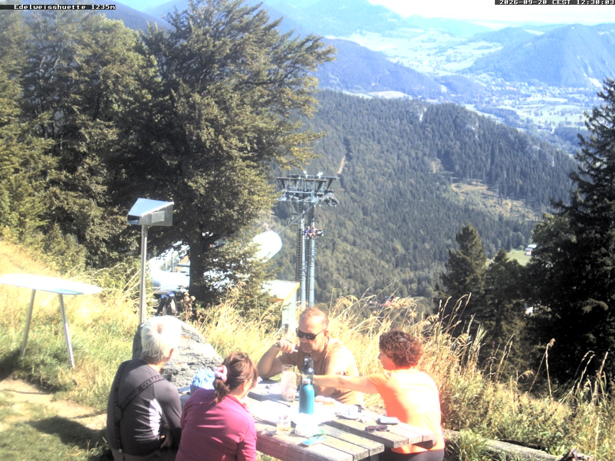 Archiv Foto Webcam Sonnenterrasse Edelweisshütte