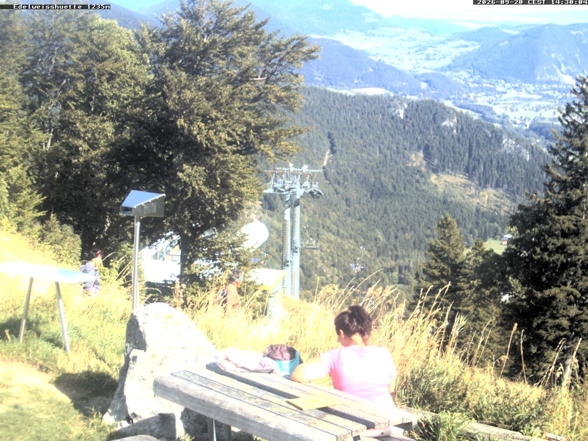 Archiv Foto Webcam Sonnenterrasse Edelweisshütte