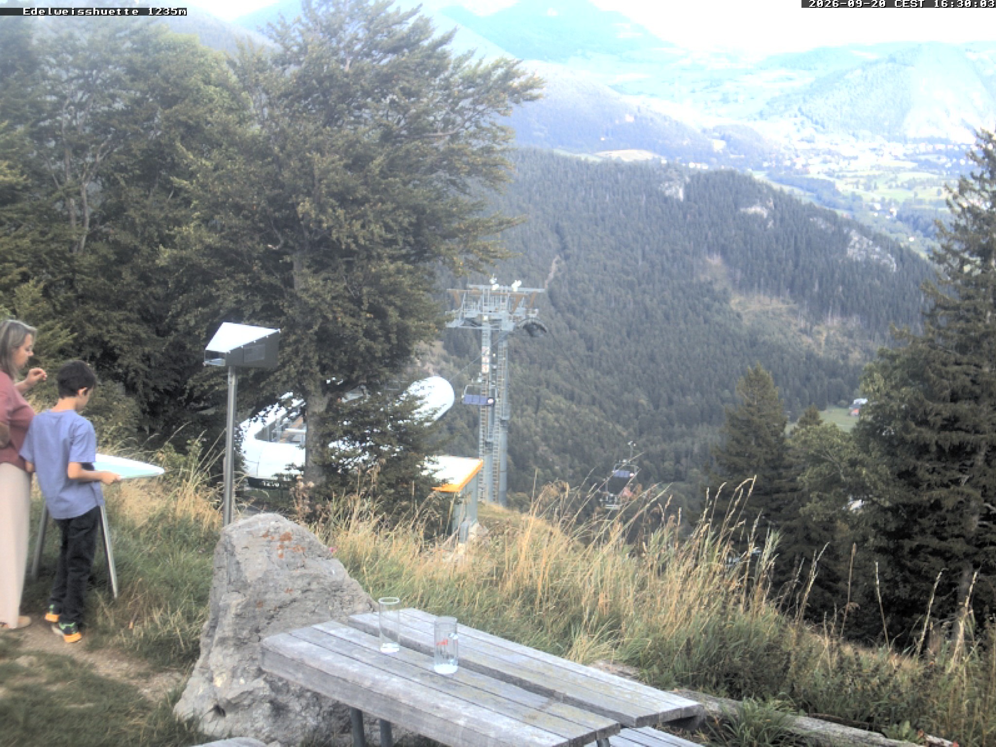 Archiv Foto Webcam Sonnenterrasse Edelweisshütte