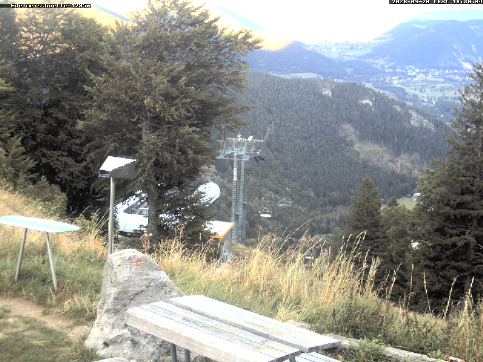 Archiv Foto Webcam Sonnenterrasse Edelweisshütte