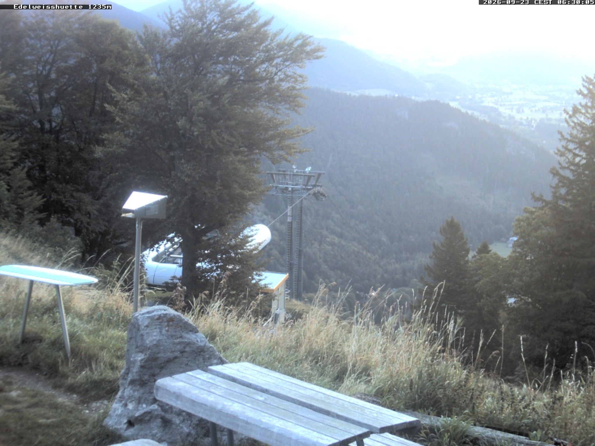 Archiv Foto Webcam Sonnenterrasse Edelweisshütte