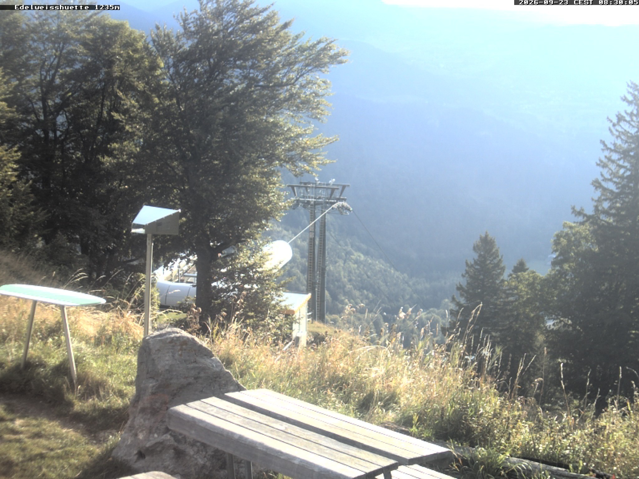 Archiv Foto Webcam Sonnenterrasse Edelweisshütte