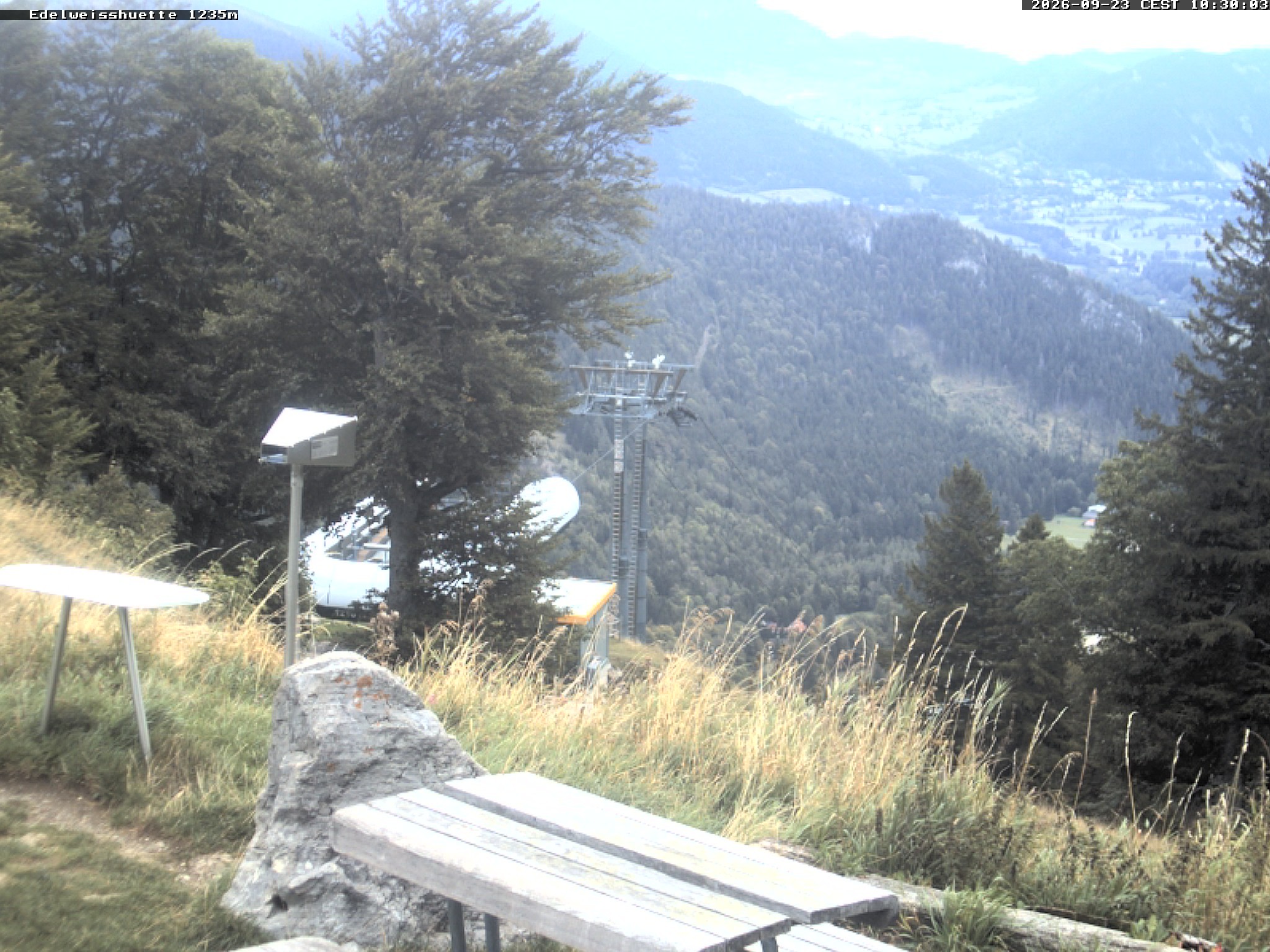 Archiv Foto Webcam Sonnenterrasse Edelweisshütte