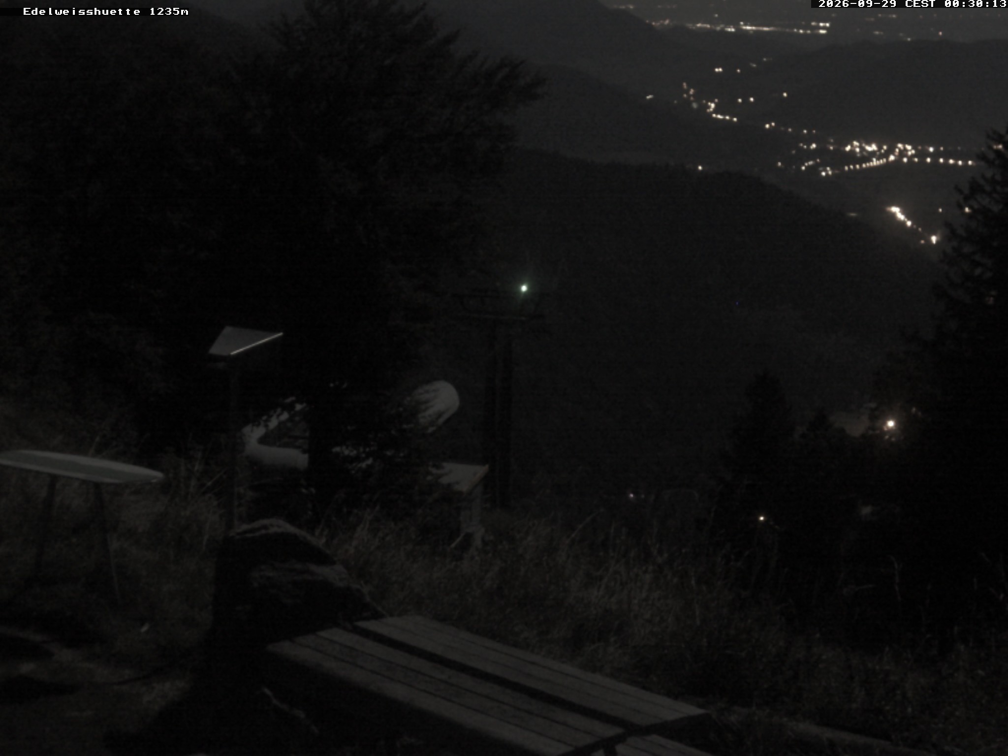 Archiv Foto Webcam Sonnenterrasse Edelweisshütte