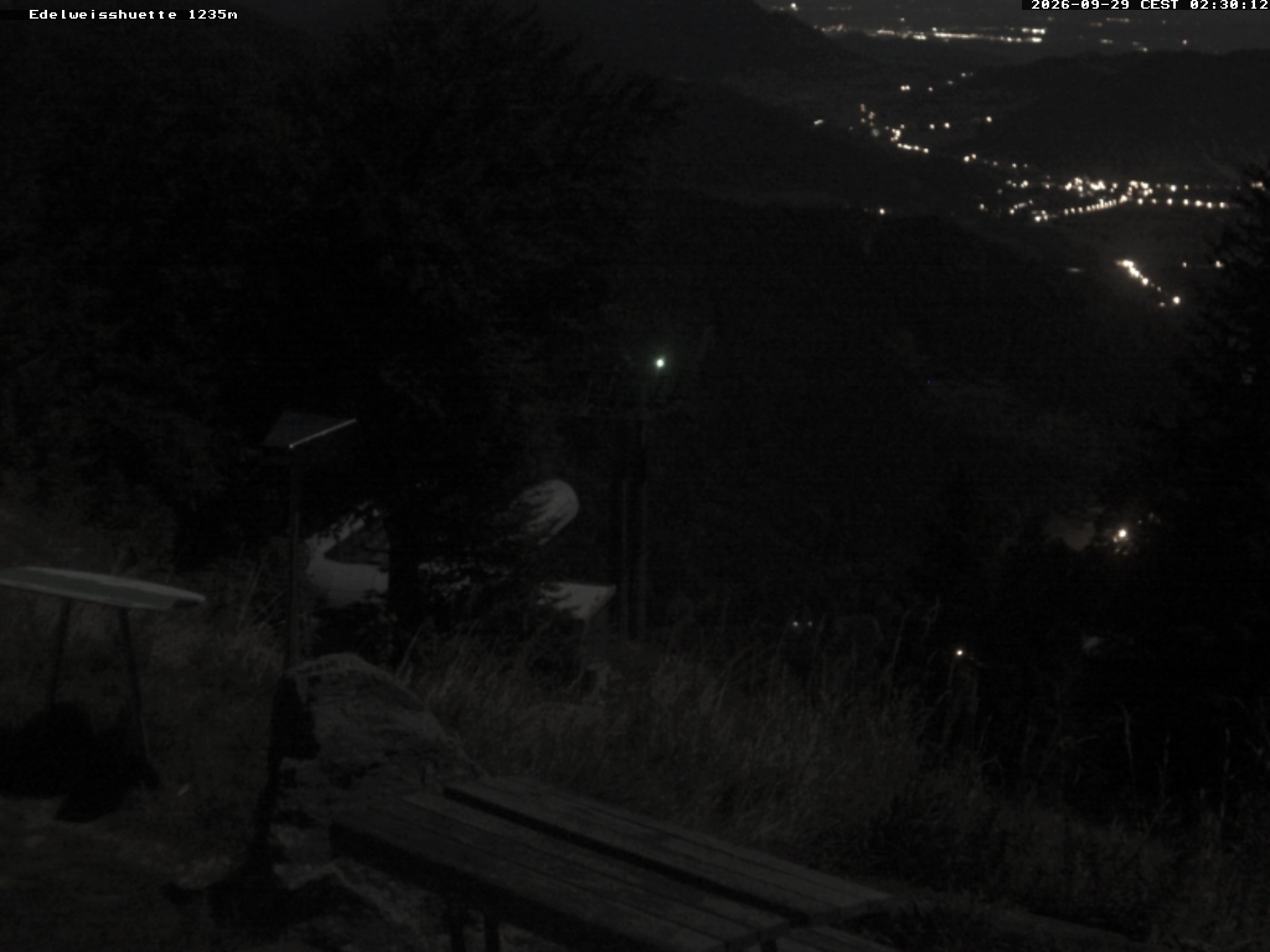 Archiv Foto Webcam Sonnenterrasse Edelweisshütte