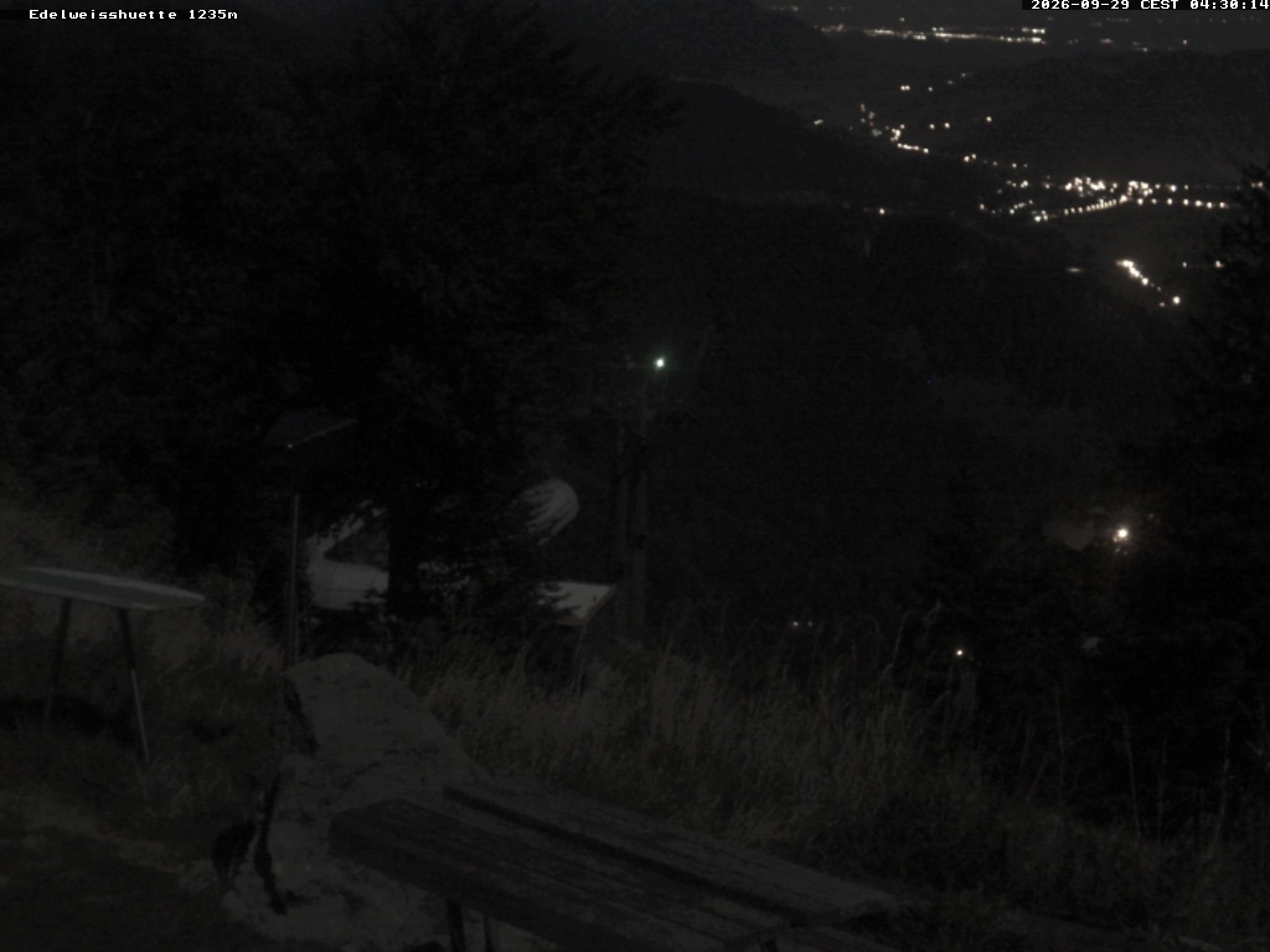 Archiv Foto Webcam Sonnenterrasse Edelweisshütte