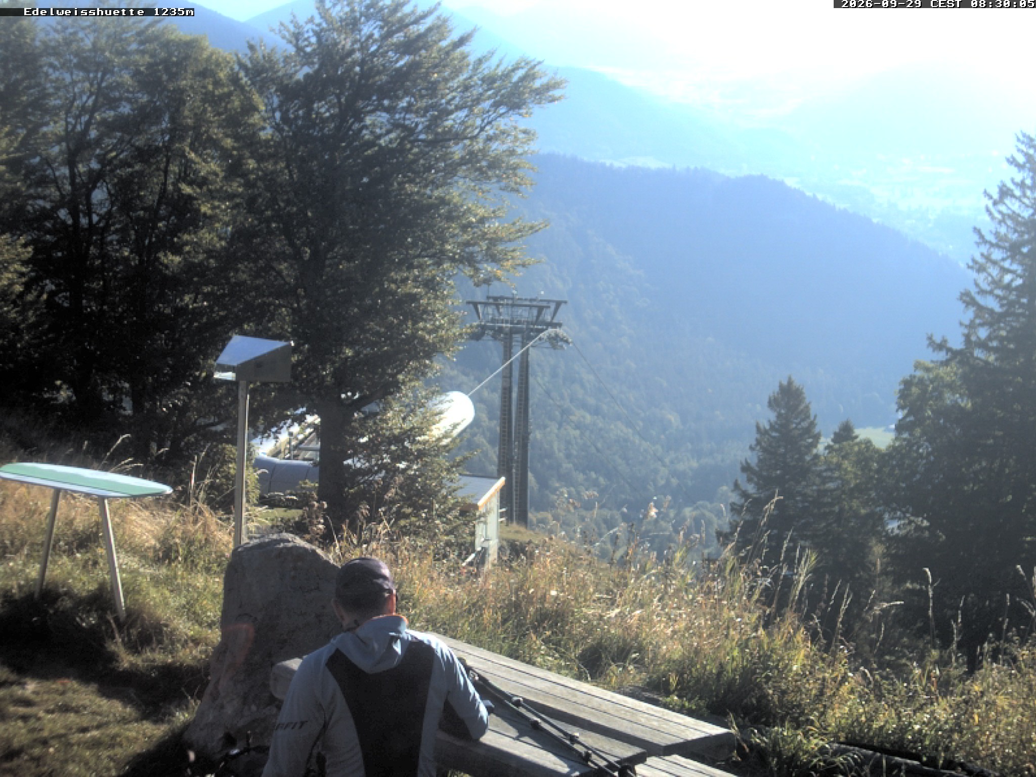 Archiv Foto Webcam Sonnenterrasse Edelweisshütte