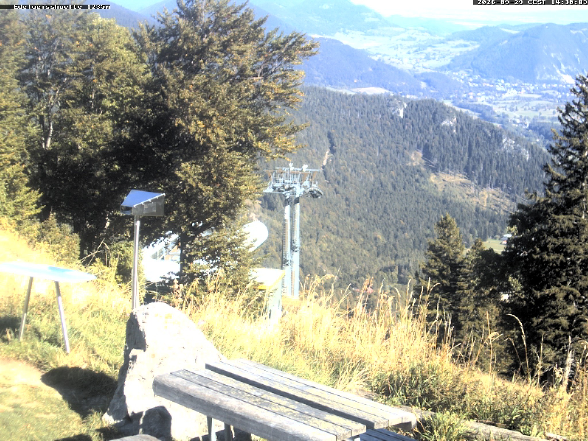 Archiv Foto Webcam Sonnenterrasse Edelweisshütte
