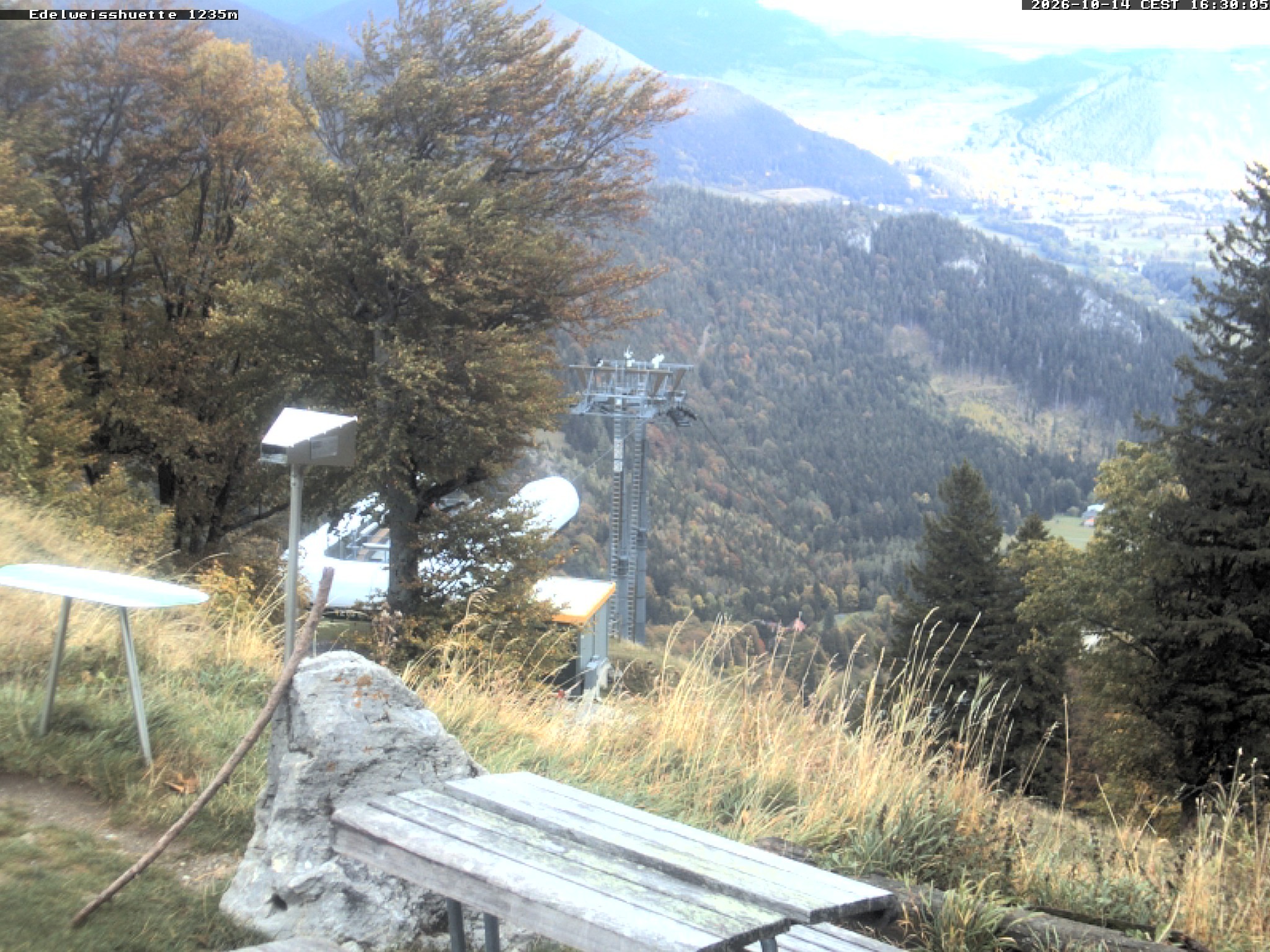 Archiv Foto Webcam Sonnenterrasse Edelweisshütte