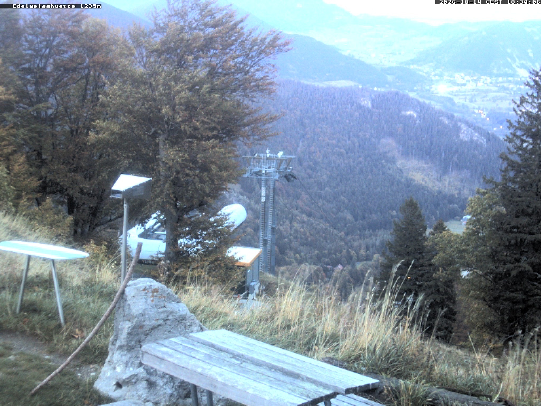 Archiv Foto Webcam Sonnenterrasse Edelweisshütte