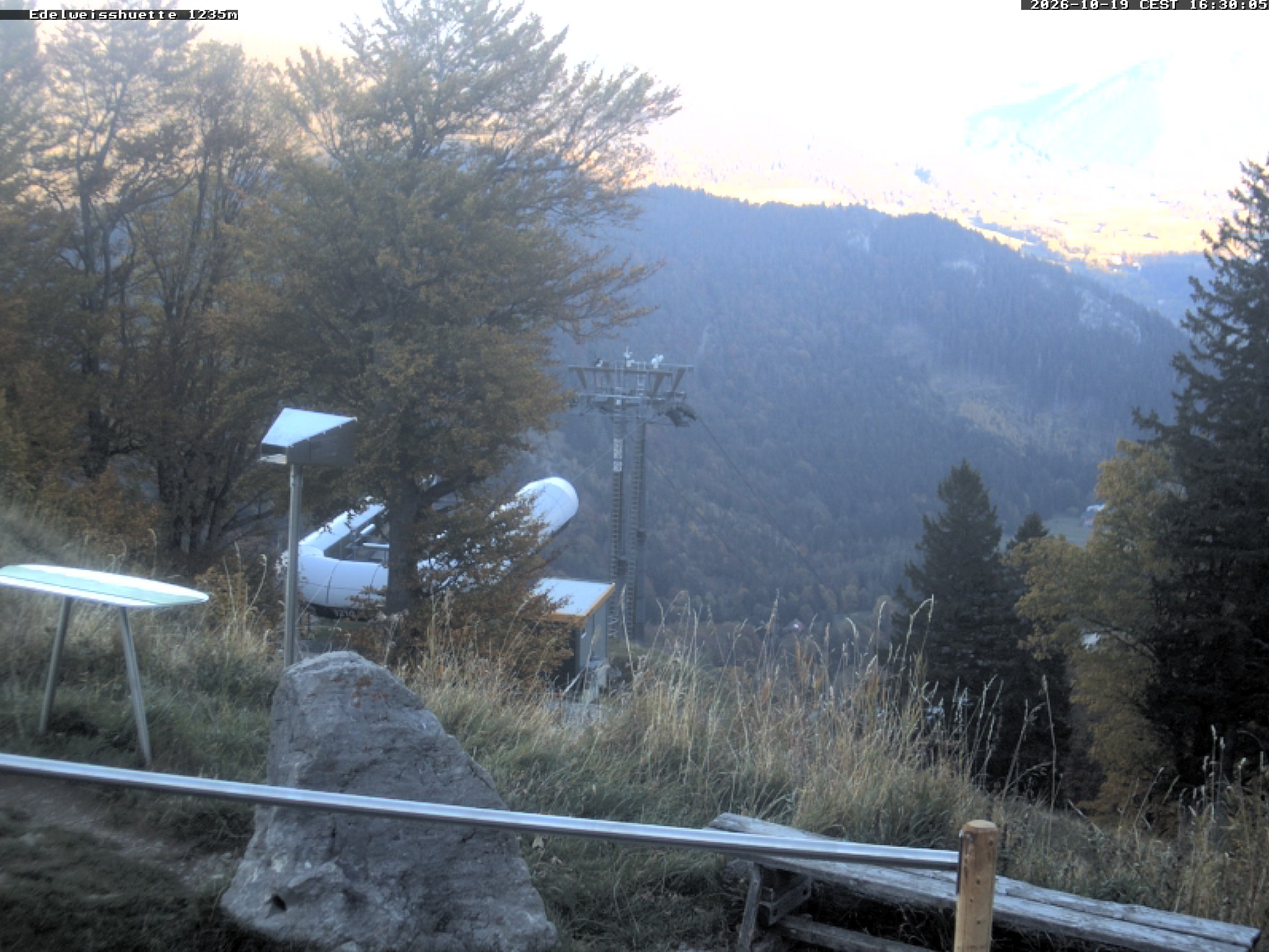 Archiv Foto Webcam Sonnenterrasse Edelweisshütte