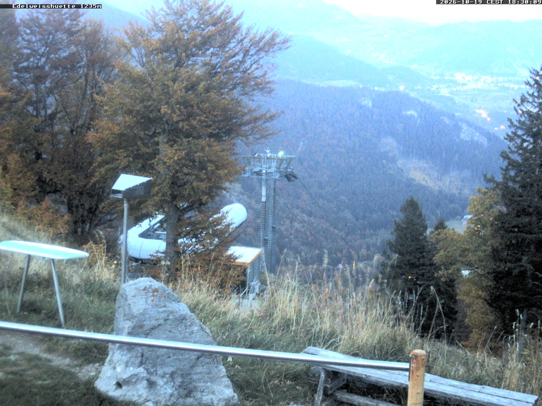 Archiv Foto Webcam Sonnenterrasse Edelweisshütte