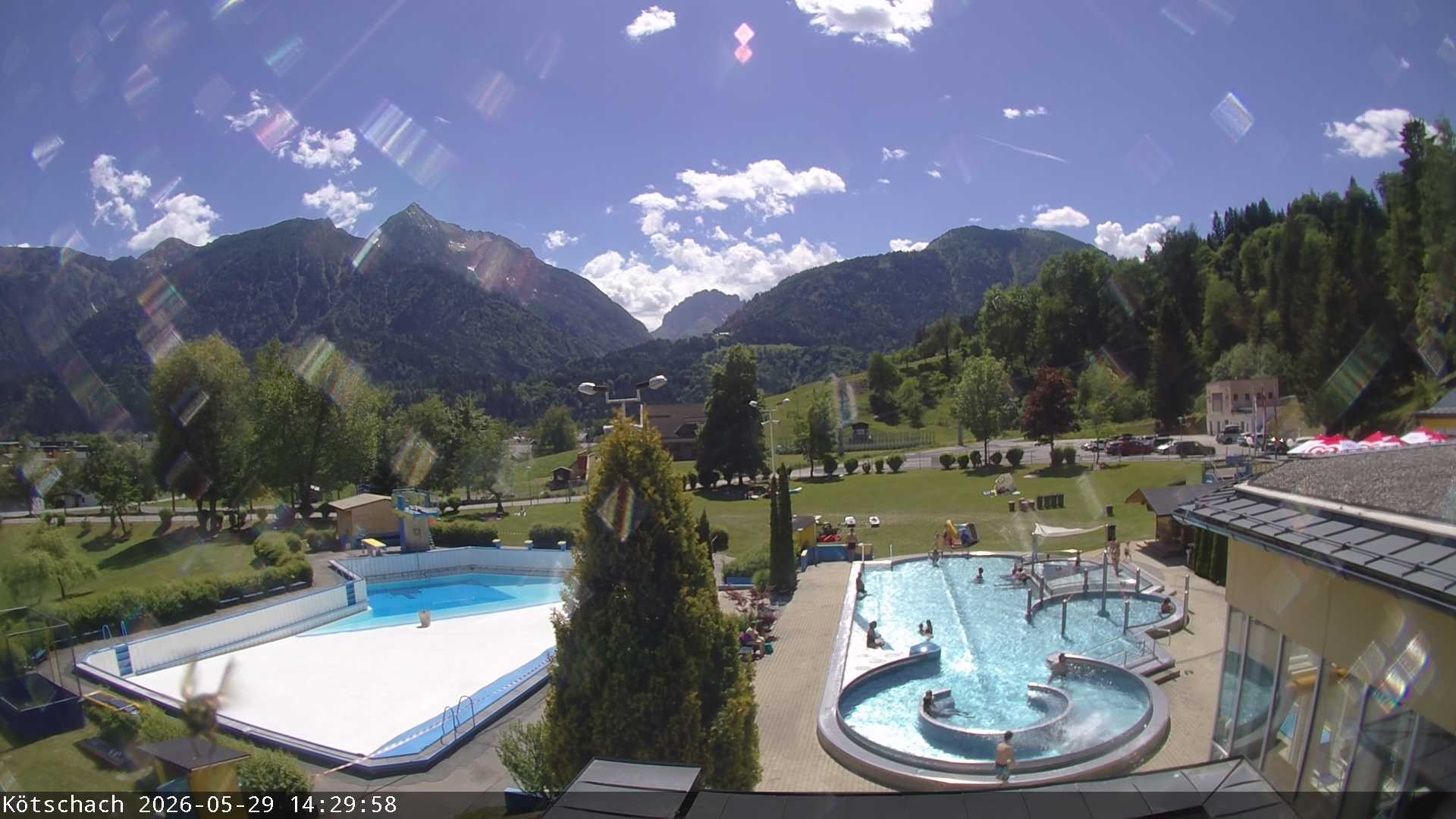 Archiv Foto Webcam Kötschach - Aquarena