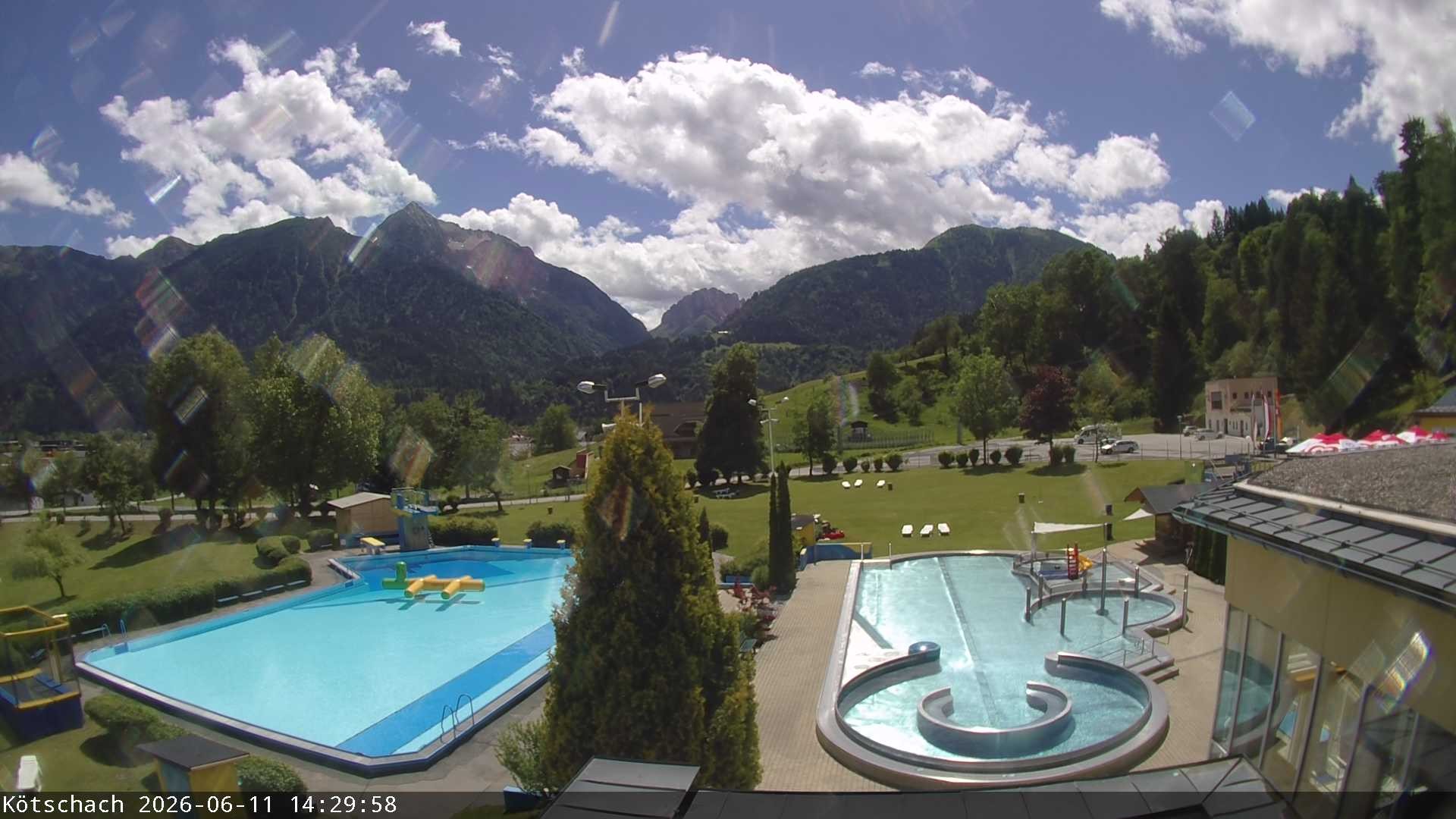Archived image Webcam Kötschach - Aquarena
