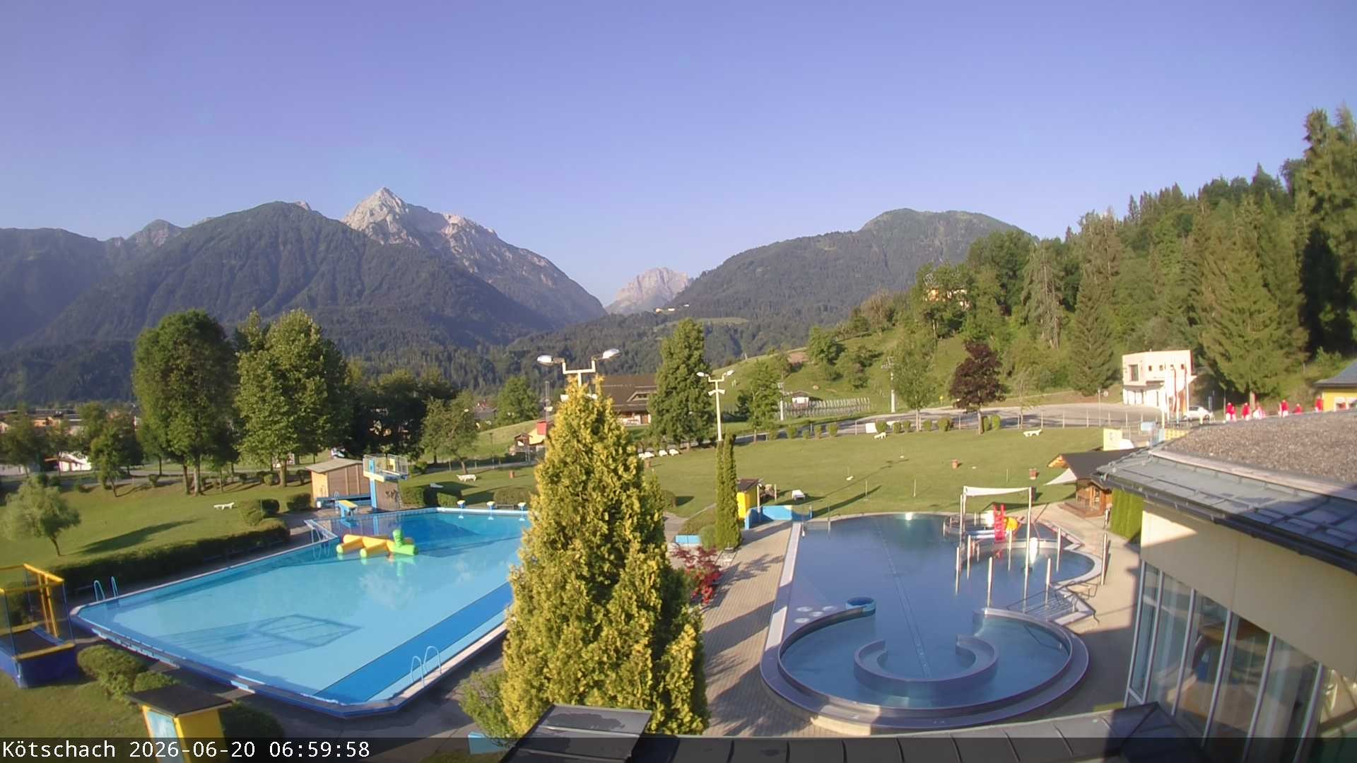 Archiv Foto Webcam Kötschach - Aquarena