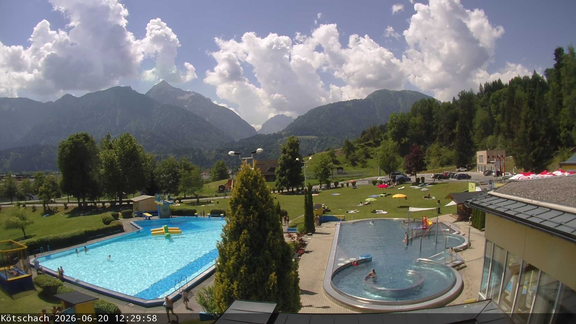 Archiv Foto Webcam Kötschach - Aquarena
