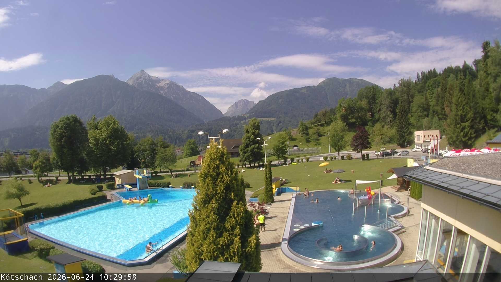 Archiv Foto Webcam Kötschach - Aquarena