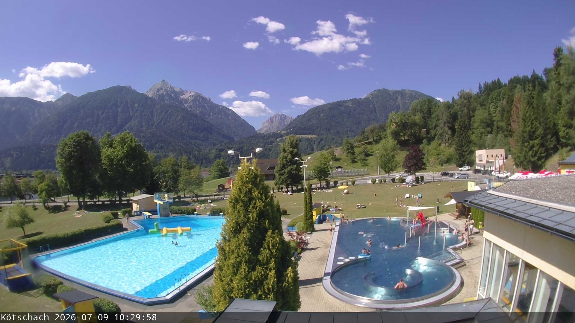 Archiv Foto Webcam Kötschach - Aquarena