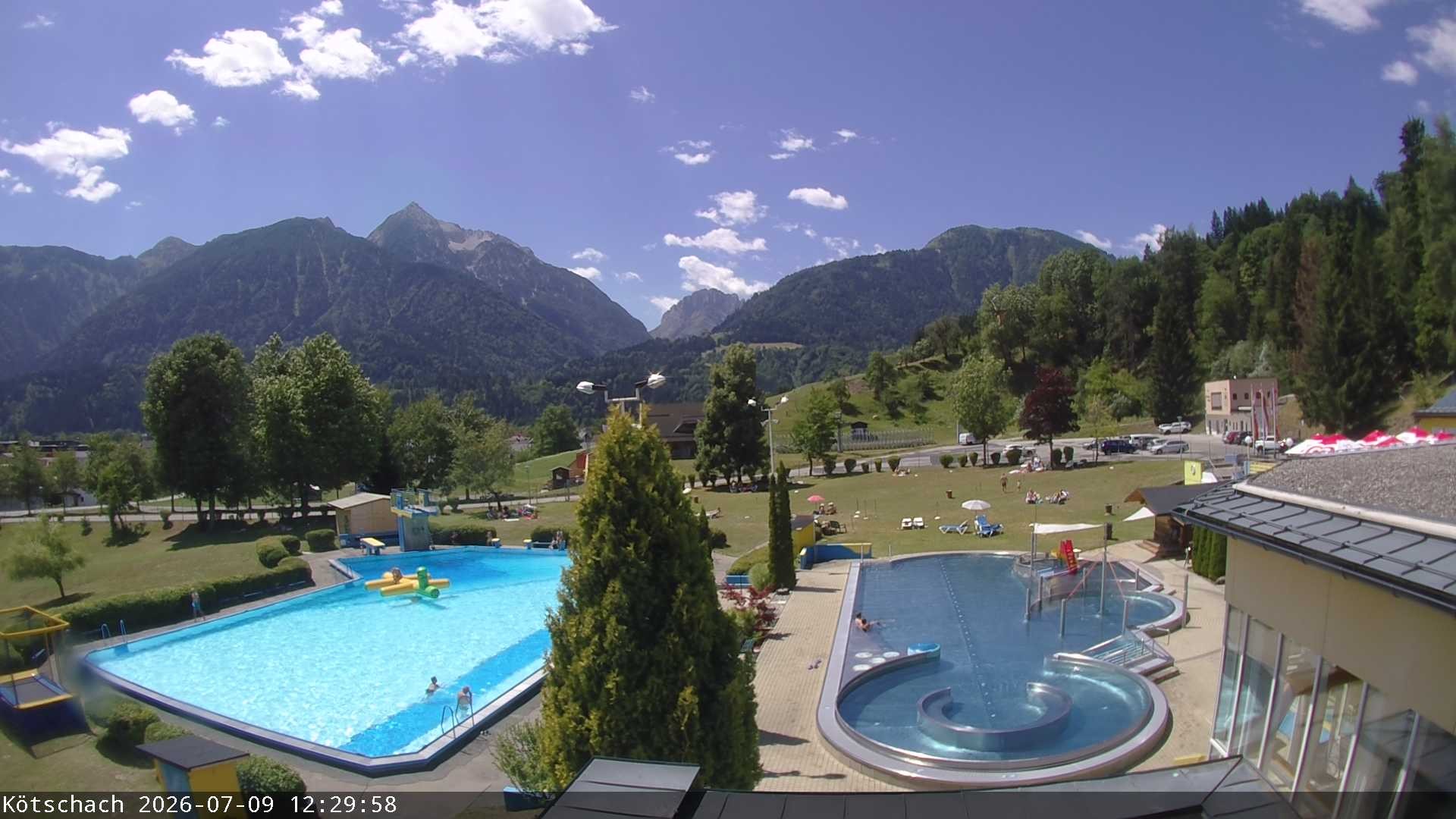 Archiv Foto Webcam Kötschach - Aquarena