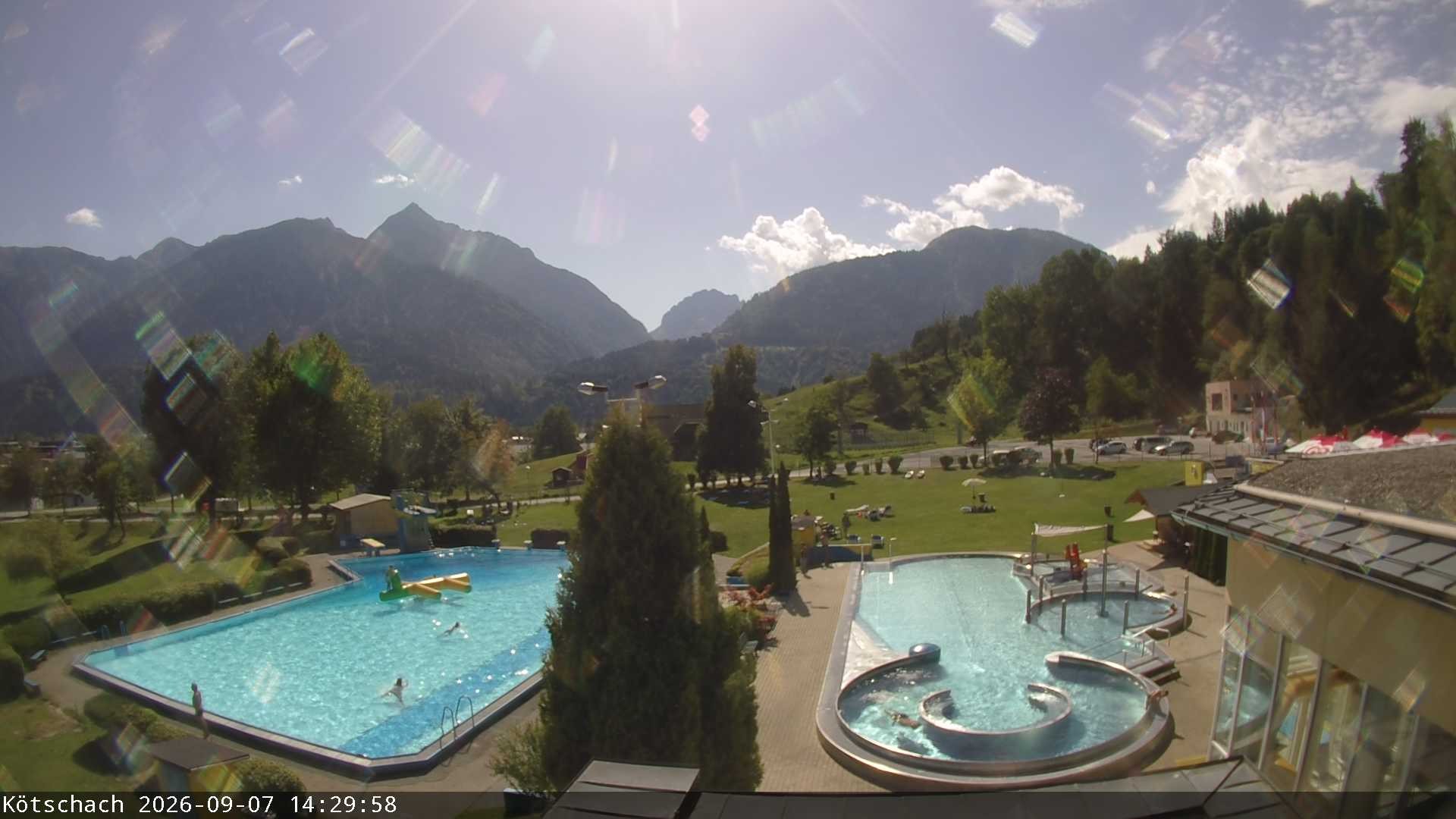 Archiv Foto Webcam Kötschach - Aquarena