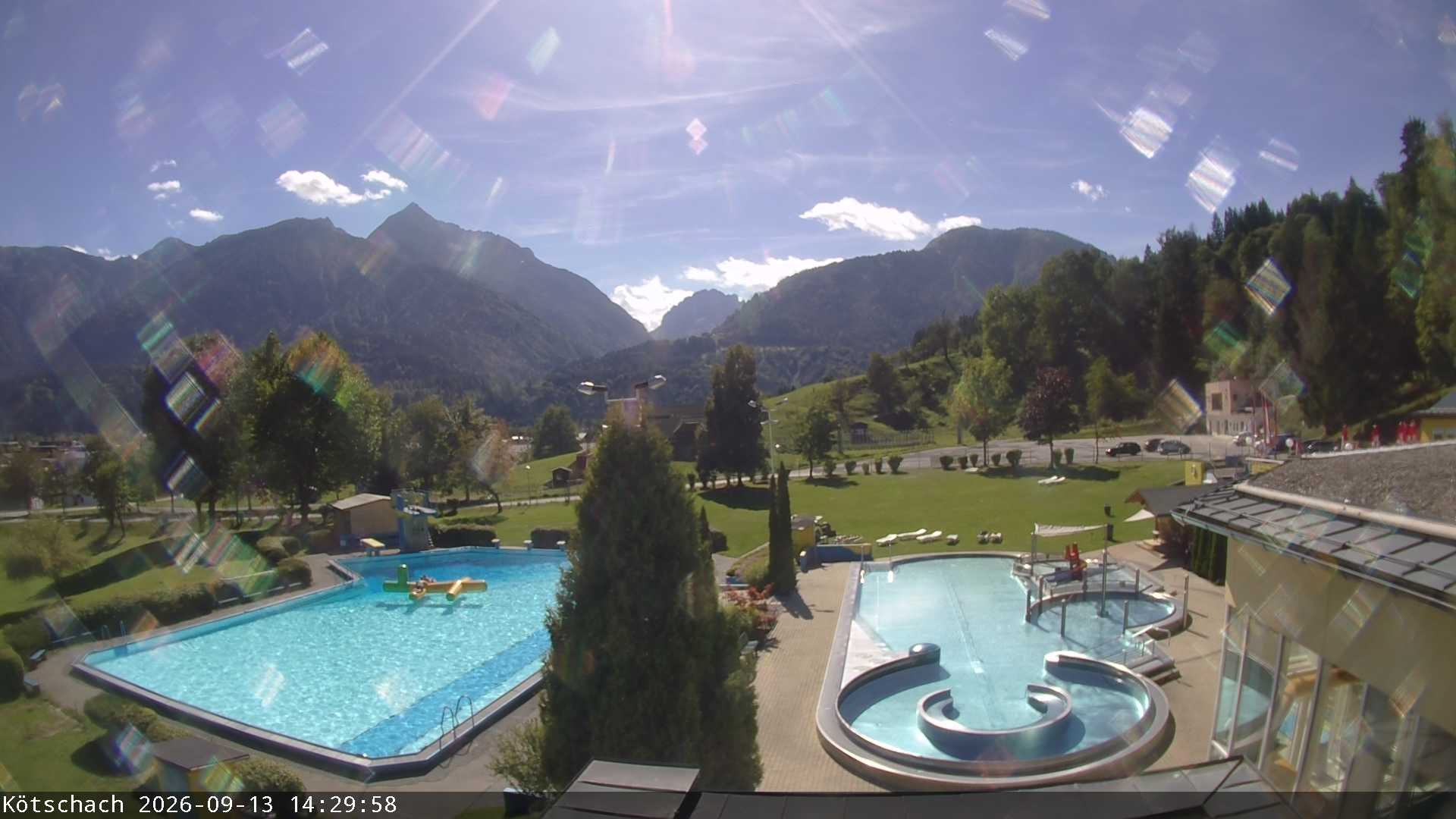 Archiv Foto Webcam Kötschach - Aquarena