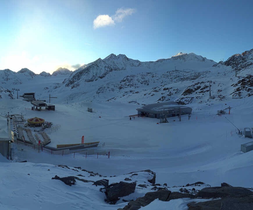 Archiv Foto Webcam Bergstation Gletscherexpress (Pitztaler Gletscher)