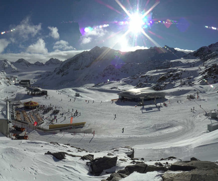 Archiv Foto Webcam Bergstation Gletscherexpress (Pitztaler Gletscher)