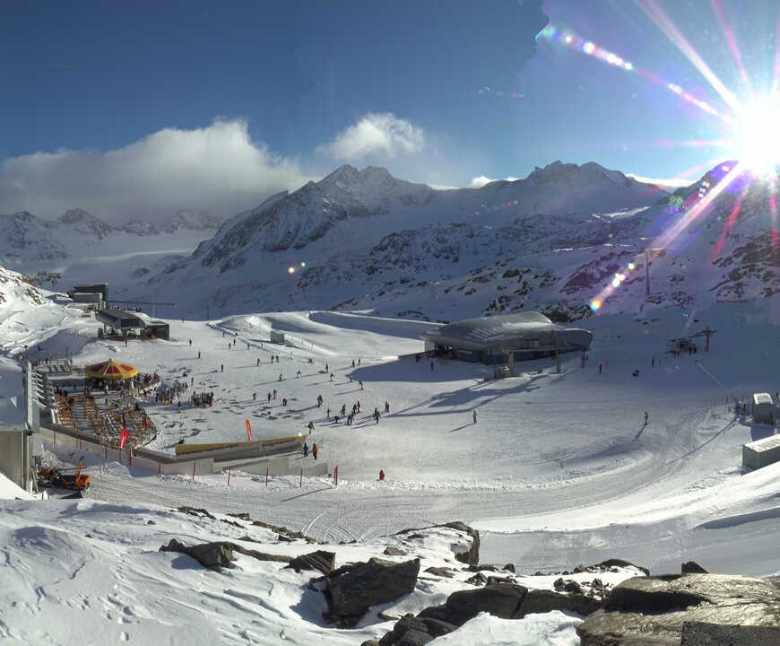 Archiv Foto Webcam Bergstation Gletscherexpress (Pitztaler Gletscher)
