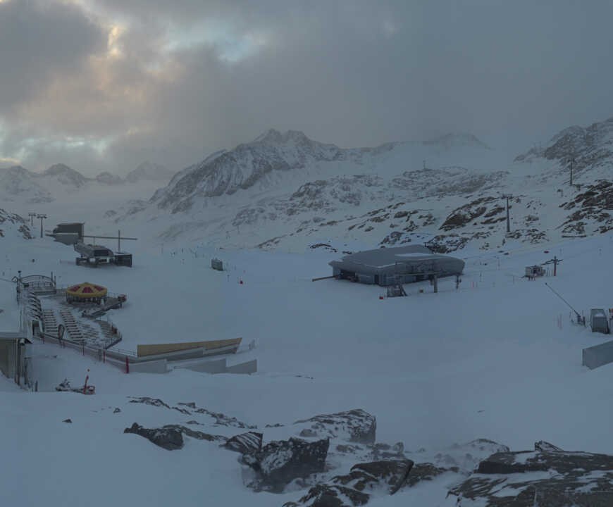 Archiv Foto Webcam Bergstation Gletscherexpress (Pitztaler Gletscher)