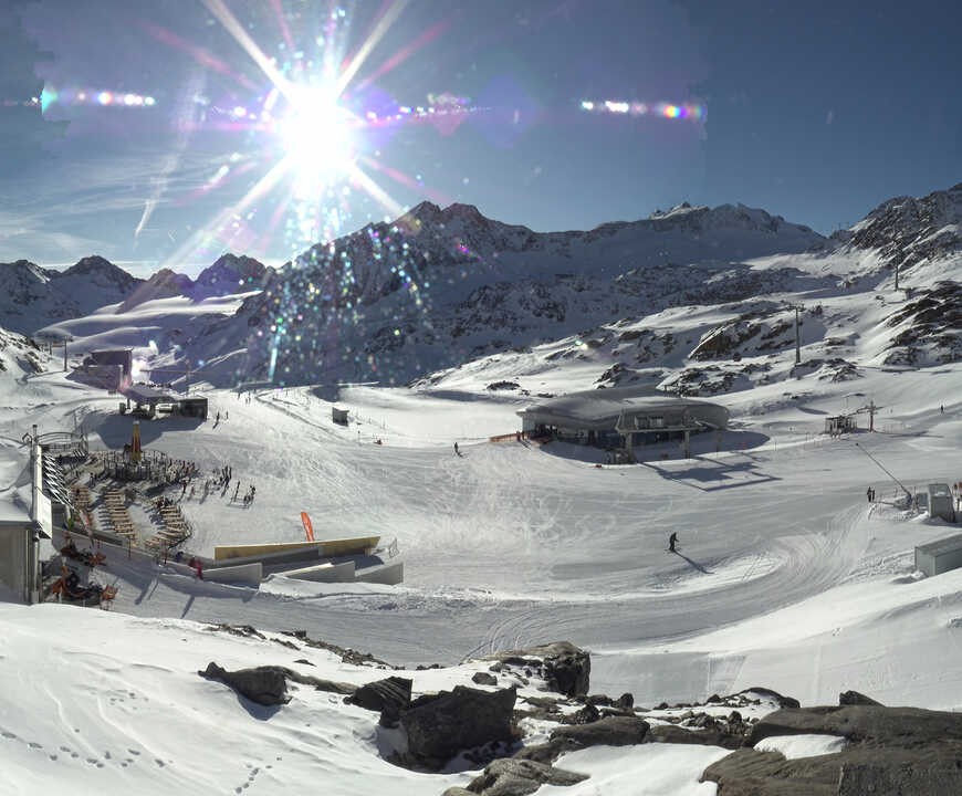 Archiv Foto Webcam Bergstation Gletscherexpress (Pitztaler Gletscher)