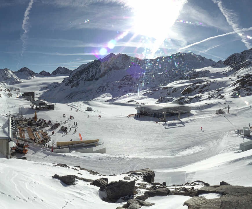 Archiv Foto Webcam Bergstation Gletscherexpress (Pitztaler Gletscher)