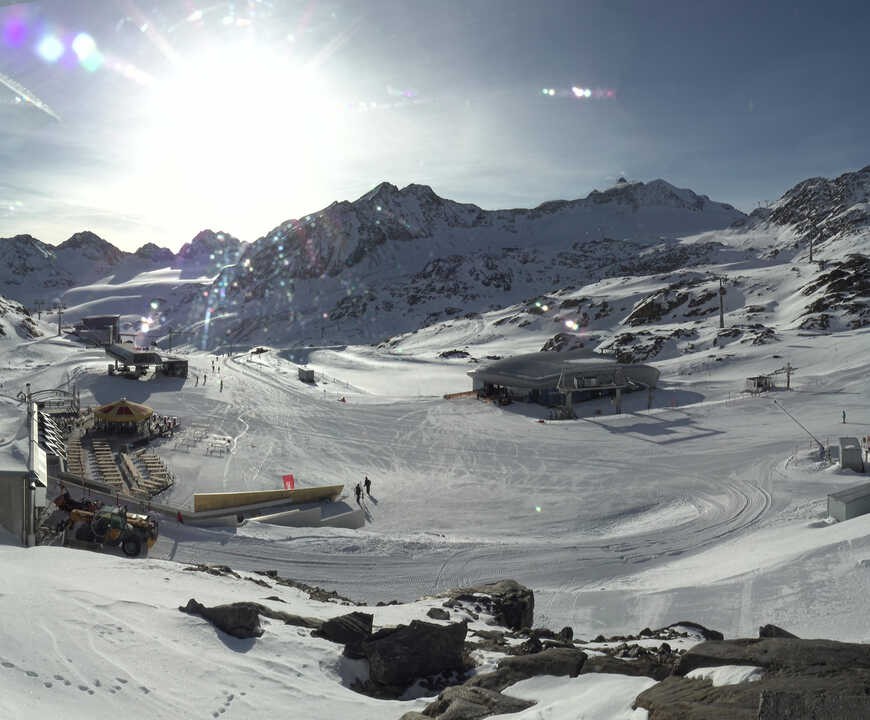 Archived image Webcam Pitztale glacier: Gletscherexpress top station