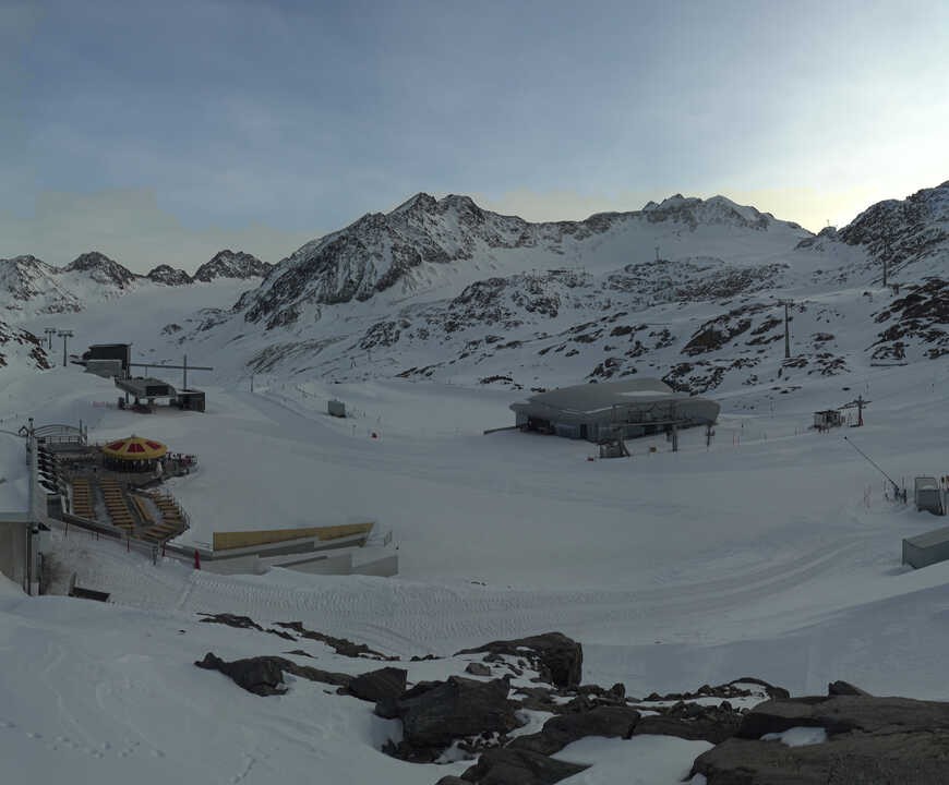 Archived image Webcam Pitztale glacier: Gletscherexpress top station