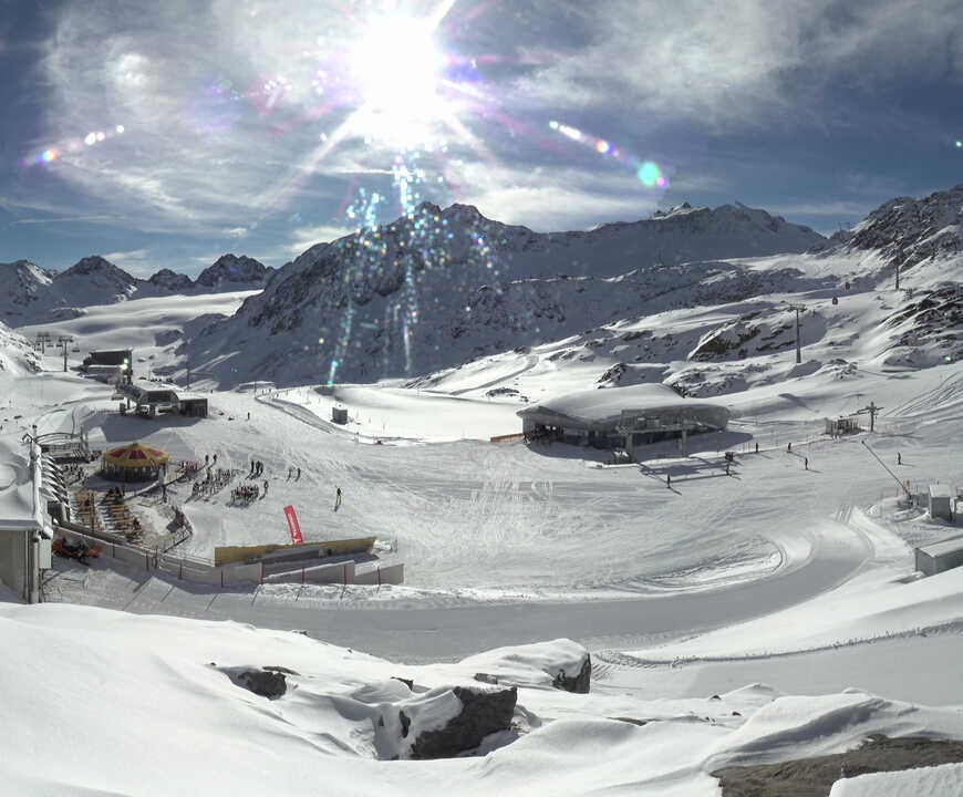 Archiv Foto Webcam Bergstation Gletscherexpress (Pitztaler Gletscher)