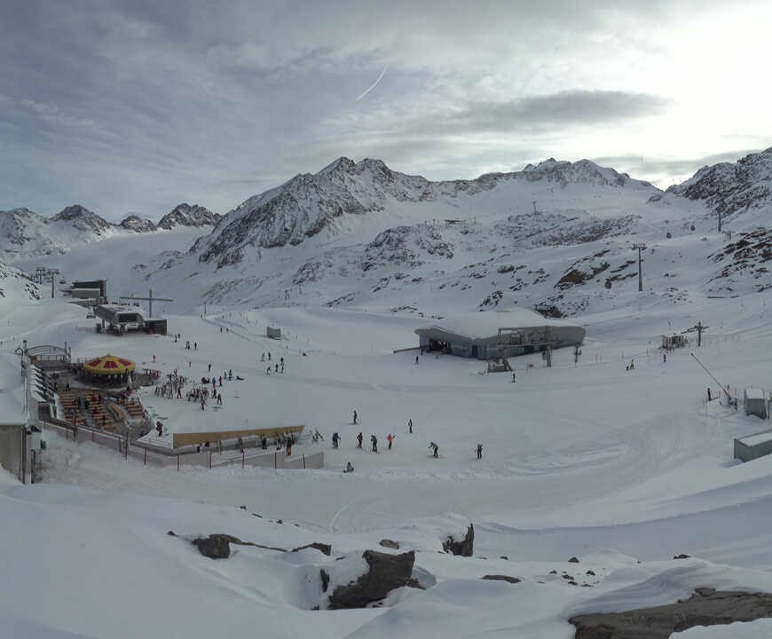 Archiv Foto Webcam Bergstation Gletscherexpress (Pitztaler Gletscher)