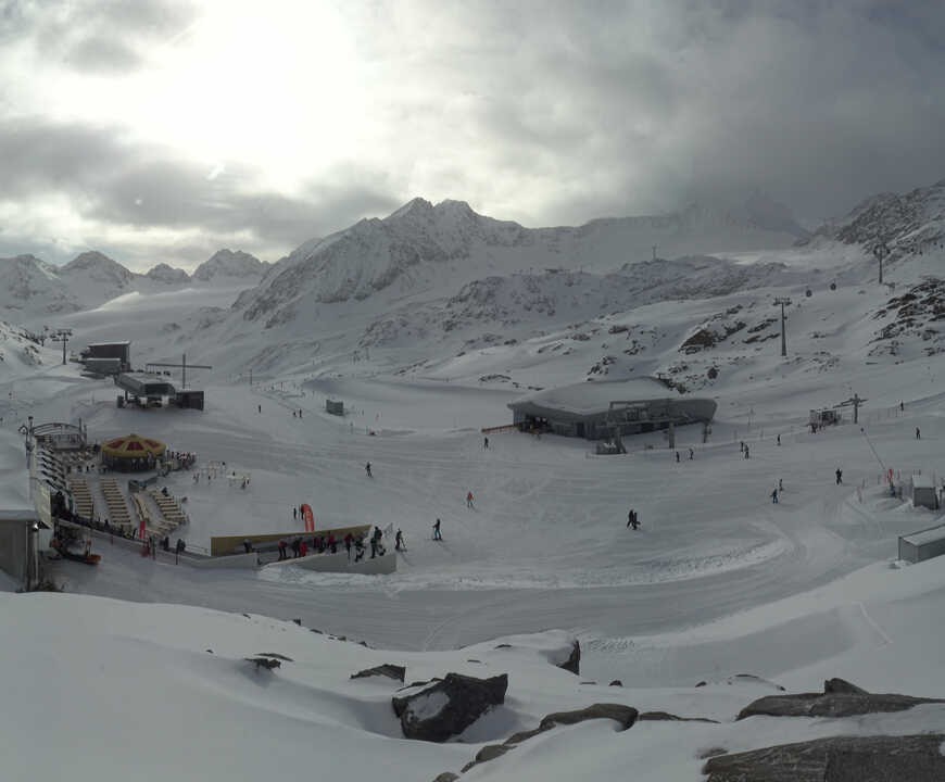 Archived image Webcam Pitztale glacier: Gletscherexpress top station