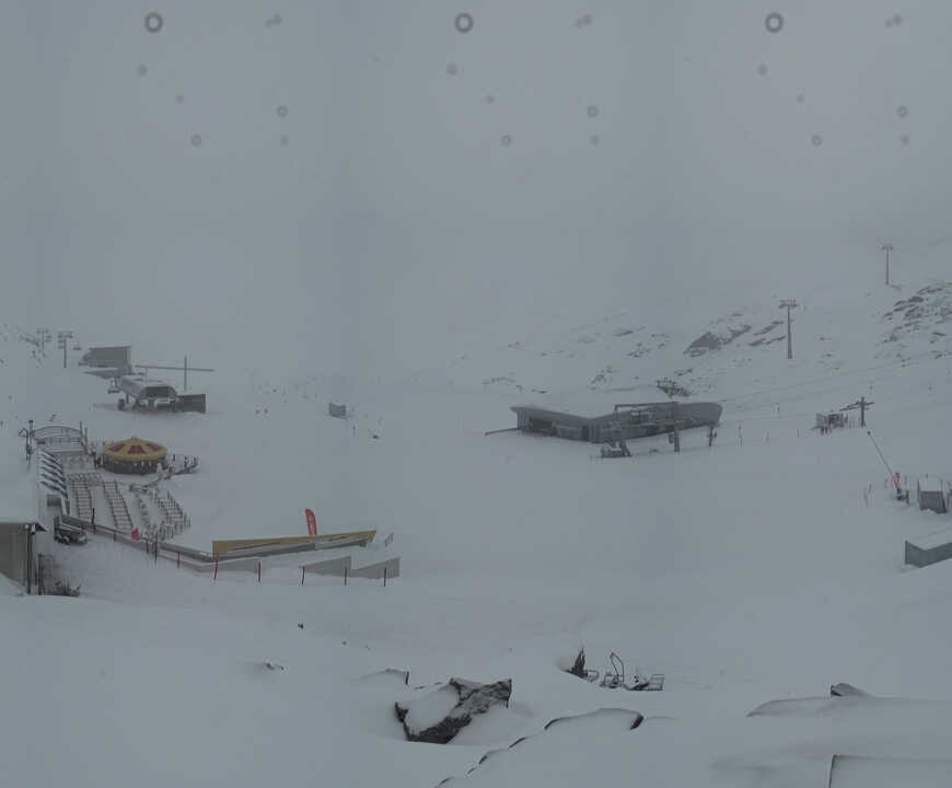 Archived image Webcam Pitztale glacier: Gletscherexpress top station