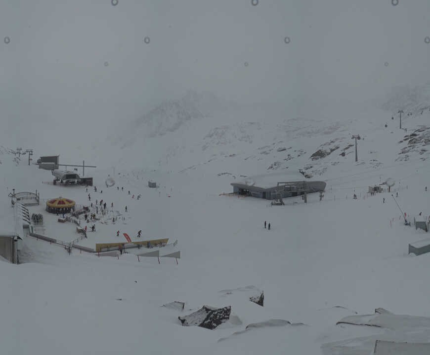 Archiv Foto Webcam Bergstation Gletscherexpress (Pitztaler Gletscher)