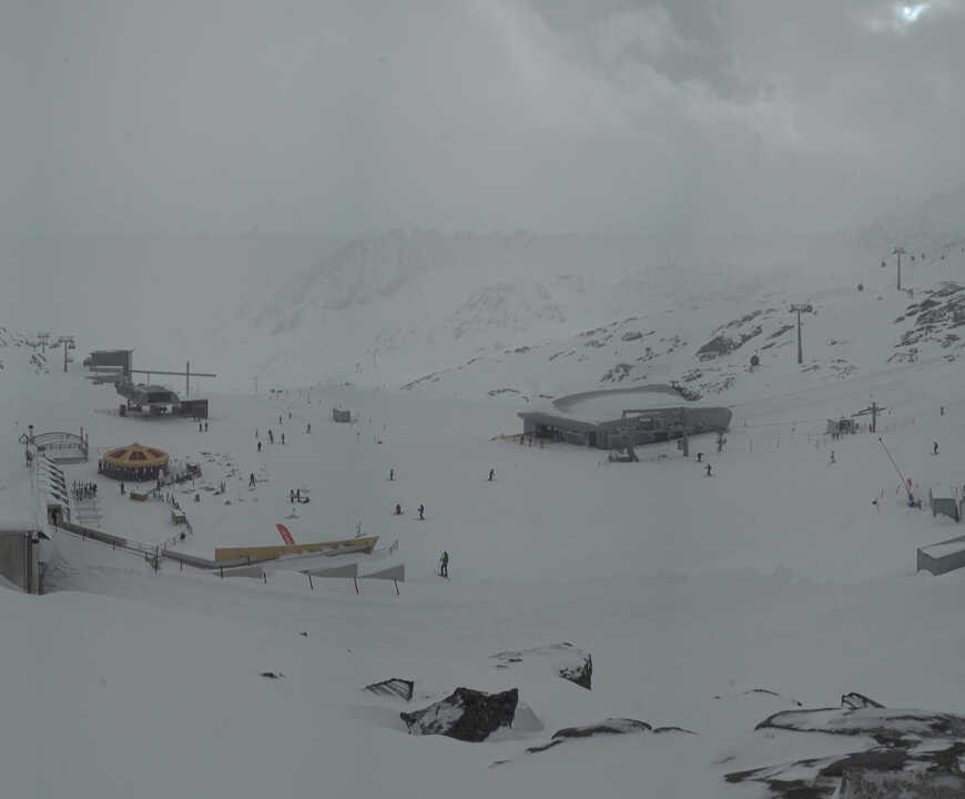 Archiv Foto Webcam Bergstation Gletscherexpress (Pitztaler Gletscher)