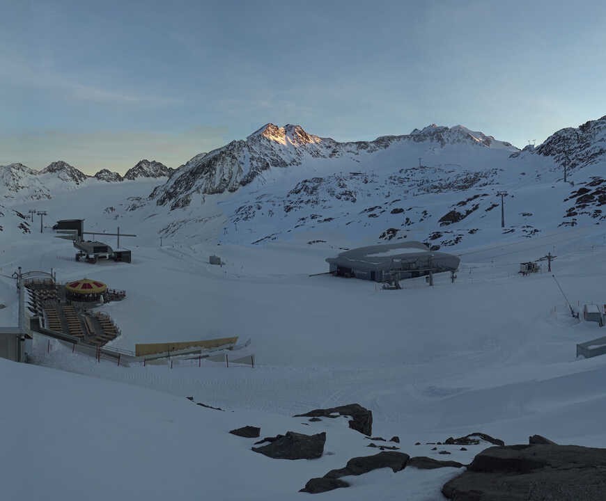 Archiv Foto Webcam Bergstation Gletscherexpress (Pitztaler Gletscher)