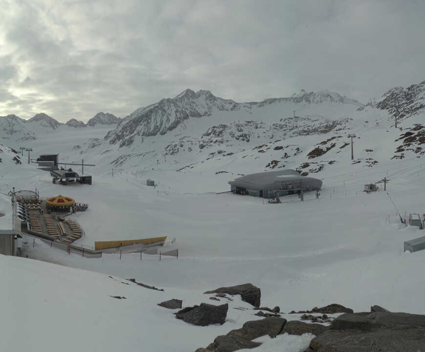 Archiv Foto Webcam Bergstation Gletscherexpress (Pitztaler Gletscher)