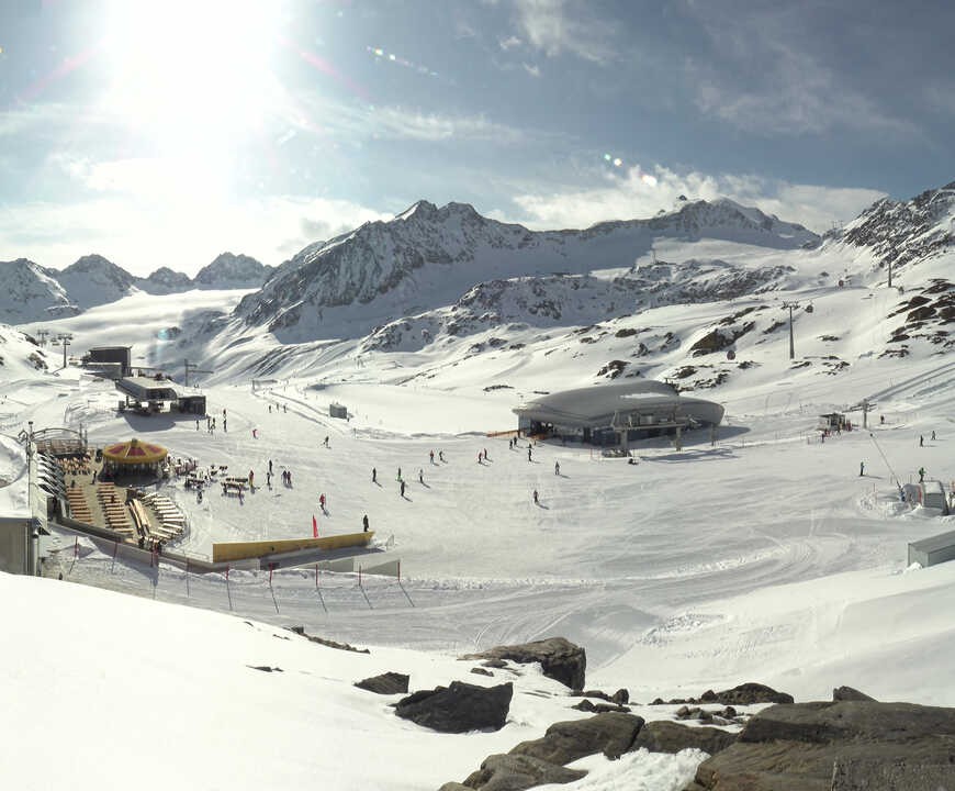 Archiv Foto Webcam Bergstation Gletscherexpress (Pitztaler Gletscher)
