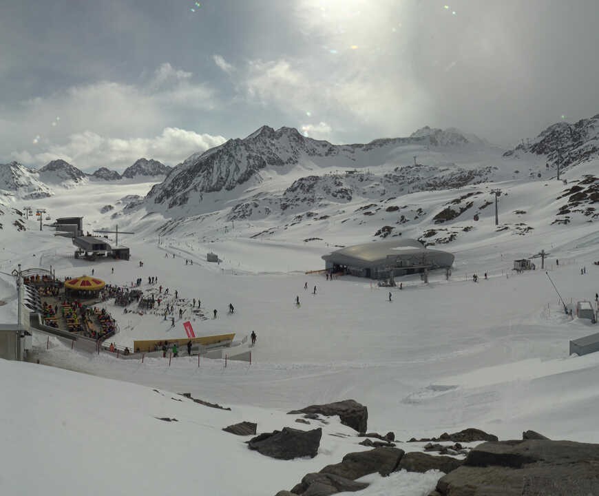 Archiv Foto Webcam Bergstation Gletscherexpress (Pitztaler Gletscher)