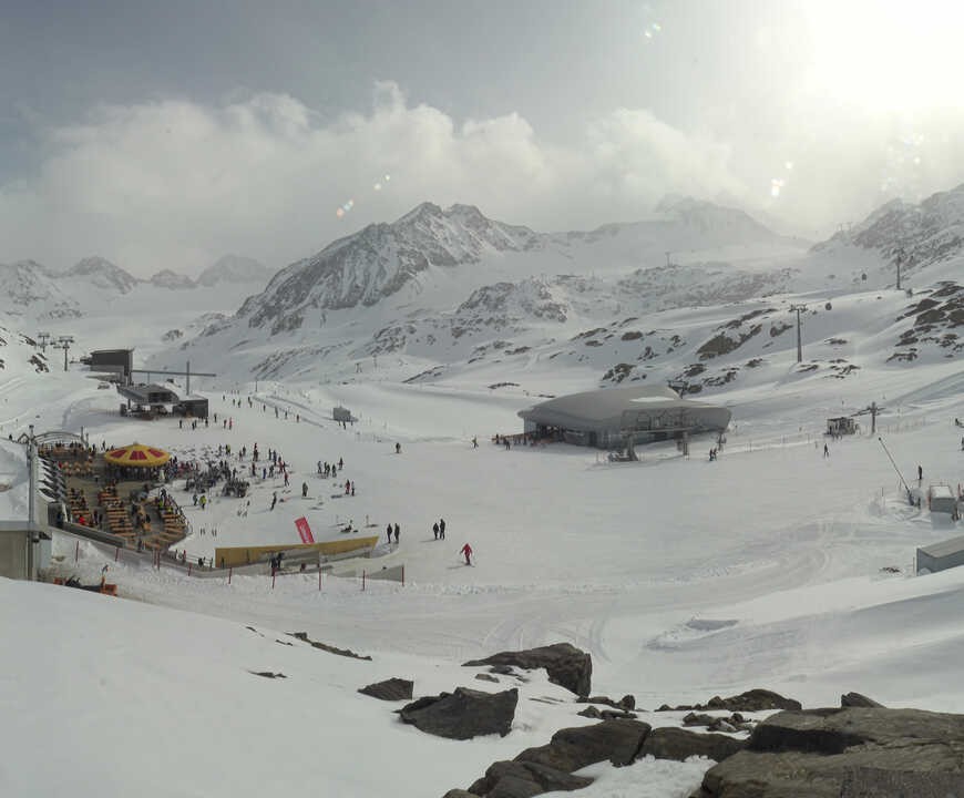 Archiv Foto Webcam Bergstation Gletscherexpress (Pitztaler Gletscher)
