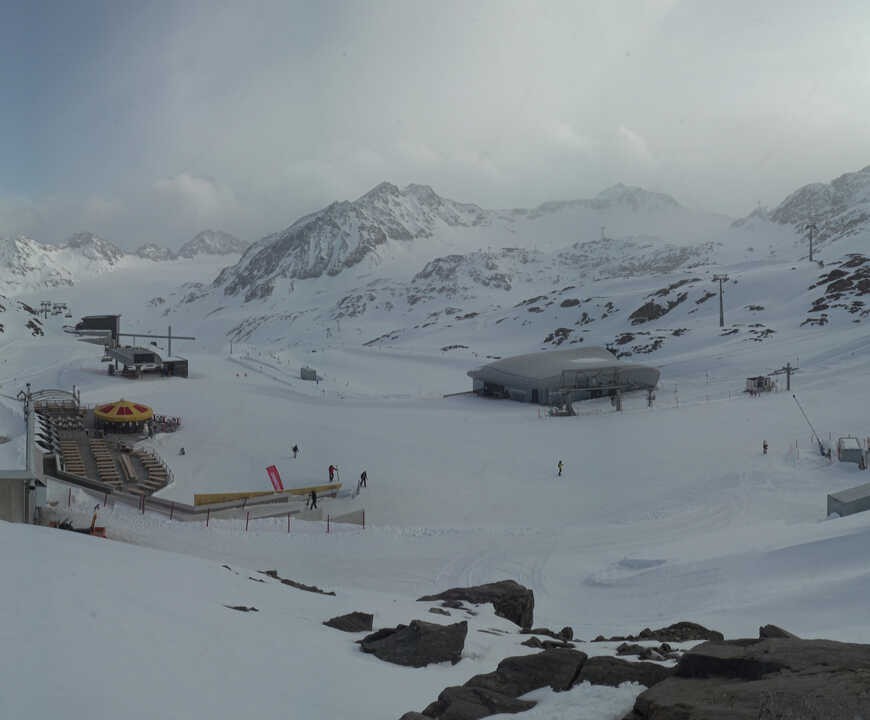 Archiv Foto Webcam Bergstation Gletscherexpress (Pitztaler Gletscher)