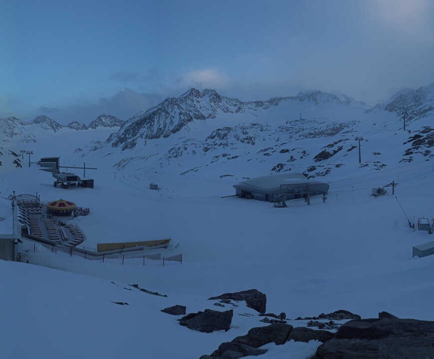 Archiv Foto Webcam Bergstation Gletscherexpress (Pitztaler Gletscher)