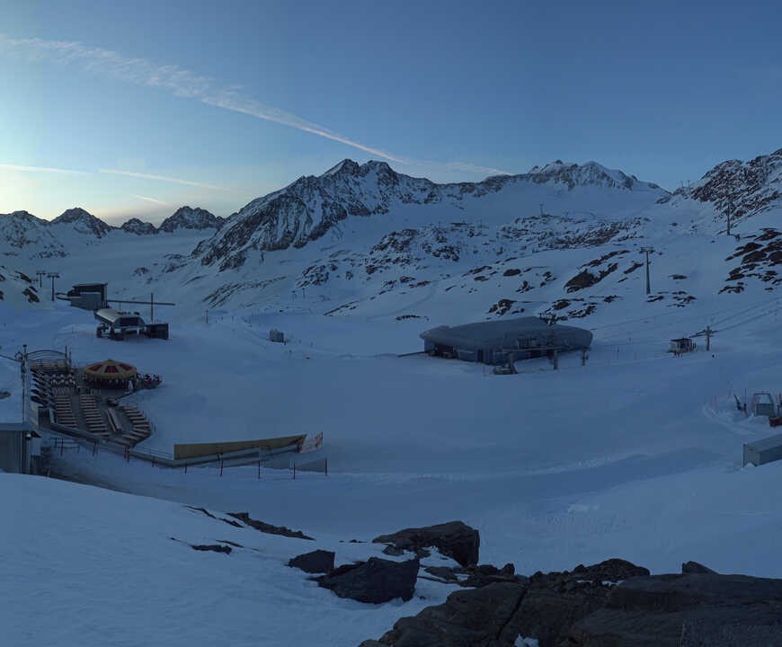 Archiv Foto Webcam Bergstation Gletscherexpress (Pitztaler Gletscher)